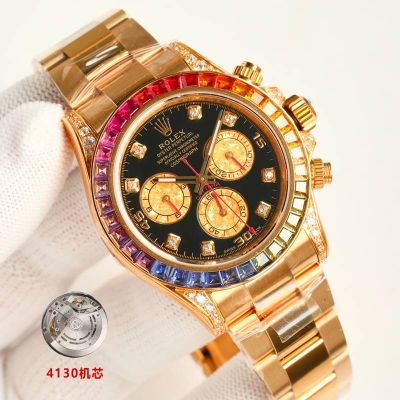 SJ Factory ROLEX Daytona Series 4130 Movement Black Watch